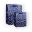 Picture of BLOCK ABSTRACT GIFT BAG DARK BLUE